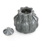 Eurofirany, świecznik dekoracyjny Niko, o 12-14 cm, grafitowy