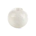 Eurofirany, świecznik dekoracyjny, Romina, 10-9 cm, kremowy