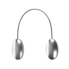 Eurofirany, upinacz dekoracyjny z magnesem, 3-15 cm, srebrny