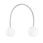 Eurofirany, upinacz dekoracyjny z magnesem, 4-13 cm, biały