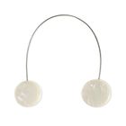 Eurofirany, upinacz dekoracyjny z magnesem, 4-13 cm, kremowy