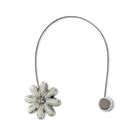 Eurofirany, upinacz dekoracyjny z magnesem, 5-14 cm, kremowy