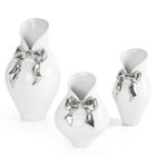 Eurofirany, wazon dekoracyjny, Akira, 14-19 cm, biały