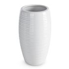Eurofirany, wazon dekoracyjny, Aria, 15-15-26 cm, biały