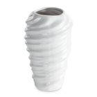 Eurofirany, wazon dekoracyjny, Diego, 15-15-24 cm, biały