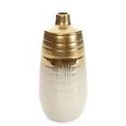 Eurofirany, wazon dekoracyjny, Max, 15-15-30 cm, kremowy