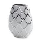 Eurofirany, wazon dekoracyjny, Saela, 25-11-34 cm, srebrny