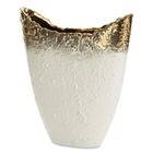 Eurofirany, wazon dekoracyjny, Serin, 30-9-35 cm, biały