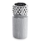 Eurofirany, wazon dekoracyjny, Solen, 12-12-30 cm, srebrny