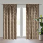 Eurofirany, zasłona gotowa, Ingrid, na taśmie, 140-270 cm, brązowy