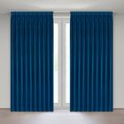 Eurofirany, zasłona gotowa, Melanie, 125-270 cm, granatowy