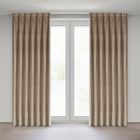 Eurofirany, zasłona gotowa, Melanie, 80-270 cm, ciemnobeżowy