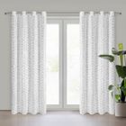 Eurofirany, zasłona gotowa, Roses, 140-250 cm, biały