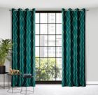 Eurofirany, zasłona zaciemniająca dekoracyjna, Pierre Cardin Margo, 140-250 cm, turkusowy