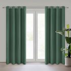 Eurofirany, zasłona zaciemniająca gotowa, Adari, 140-250 cm, ciemnozielony