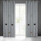 Eurofirany, zasłona zaciemniająca gotowa, Alvin, 140-250 cm, srebrny