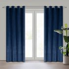 Eurofirany, zasłona zaciemniająca gotowa, Ariadna, 140-250 cm, granatowy