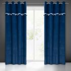 Eurofirany, zasłona zaciemniająca gotowa, car, 140-250 cm, granatowy