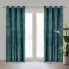 Eurofirany, zasłona zaciemniająca gotowa, d91 Rosa, 140-250 cm, ciemnoturkusowy