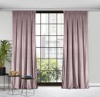 Eurofirany, zasłona zaciemniająca gotowa, d91 rosa na taśmie 135-300 cm, pudrowy