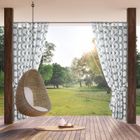 Eurofirany, zasłona zaciemniająca gotowa, Garden, na szelkach, 155-200 cm, biały