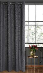 Eurofirany, zasłona zaciemniająca gotowa, Inga, 140-250 cm, czarny