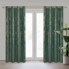Eurofirany, zasłona zaciemniająca gotowa, Libi, 140-250 cm, zielony