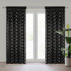 Eurofirany, zasłona zaciemniająca gotowa, mili na taśmie, 140-270 cm, czarny