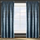 Eurofirany, zasłona zaciemniająca gotowa, na taśmie, D91 Cypr, 140-270 cm, granatowy