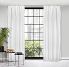 Eurofirany, zasłona zaciemniająca gotowa, na taśmie, Milan, 140-300 cm, biały