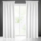 Eurofirany, zasłona zaciemniająca gotowa, na taśmie, Rita, 140-270 cm, biały