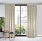 Eurofirany, zasłona zaciemniająca gotowa, na taśmie, Rosa, 140-270 cm, beżowy