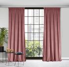 Eurofirany, zasłona zaciemniająca gotowa, na taśmie, Rosa, 140-270 cm, różowy