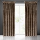 Eurofirany, zasłona zaciemniająca gotowa, na taśmie, Villa, 140-270 cm, brązowy