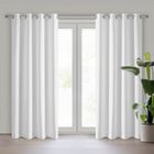 Eurofirany, zasłona zaciemniająca gotowa, Nerisa, 140-250 cm, biały