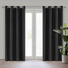 Eurofirany, zasłona zaciemniająca gotowa, Nerisa, 140-250 cm, czarny