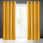 Eurofirany, zasłona zaciemniająca gotowa, Rita, 140-250 cm, musztardowy