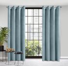 Eurofirany, zasłona zaciemniająca gotowa, Rosa, 140-250 cm, morski