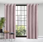 Eurofirany, zasłona zaciemniająca gotowa, Rosa, 140-250 cm, pudrowy