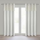 Eurofirany, zasłona zaciemniająca gotowa, Roses, na taśmie, 140-250 cm, kremowy