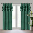 Eurofirany, zasłona zaciemniająca gotowa, Sami, 140-250 cm, ciemnozielony