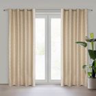 Eurofirany, zasłona zaciemniająca gotowa, Semi, 140-250 cm, ciemnobeżowy