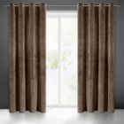 Eurofirany, zasłona zaciemniająca gotowa, Villa, 140-250 cm, brązowy