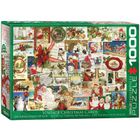 Eurographics, Vintage Christmas Cards, puzzle, 1000 elementów