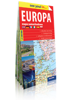 Europa. Papierowa mapa samochodowa 1:4 500 000
