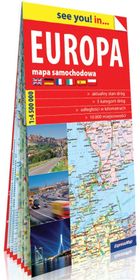 Europa. Papierowa mapa samochodowa 1:4 500 000