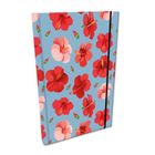 EV-Corp, Soft Touch, notes z gumką, A5, kratka, Hibiskusy w jeansie