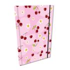 EV-Corp, Soft Touch, notes z gumką, A5, kratka, Wisienki w różu