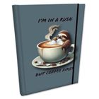 EV-Corp, Soft Touch, notes z gumką, B6, kratka, Leniwiec Kawa