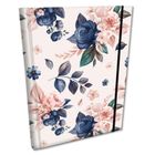 EV-Corp, Soft Touch, notes z gumką, B6, kratka, Niebieskie Róże